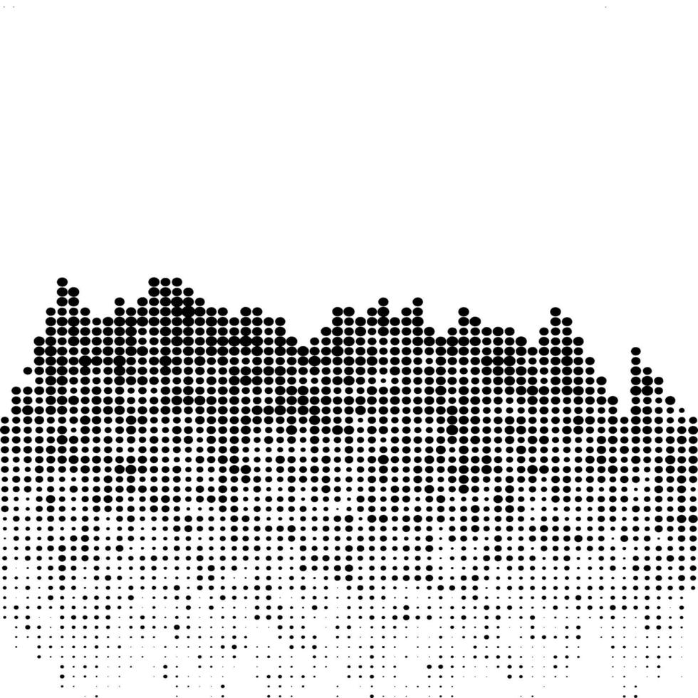 Abstract futuristic halftone pattern. Black and white abstract background. Halftone effect. vector