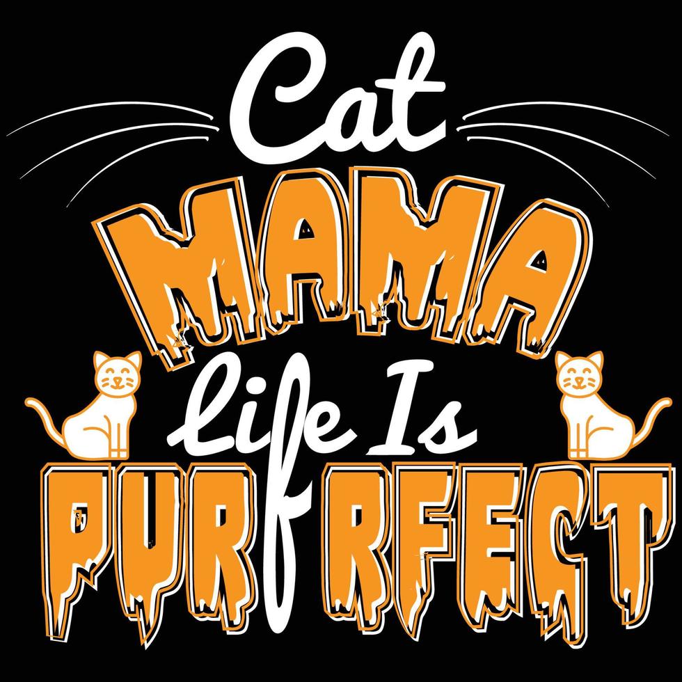 Pure Cat Lover or Animal Lover t Shirt Design vector