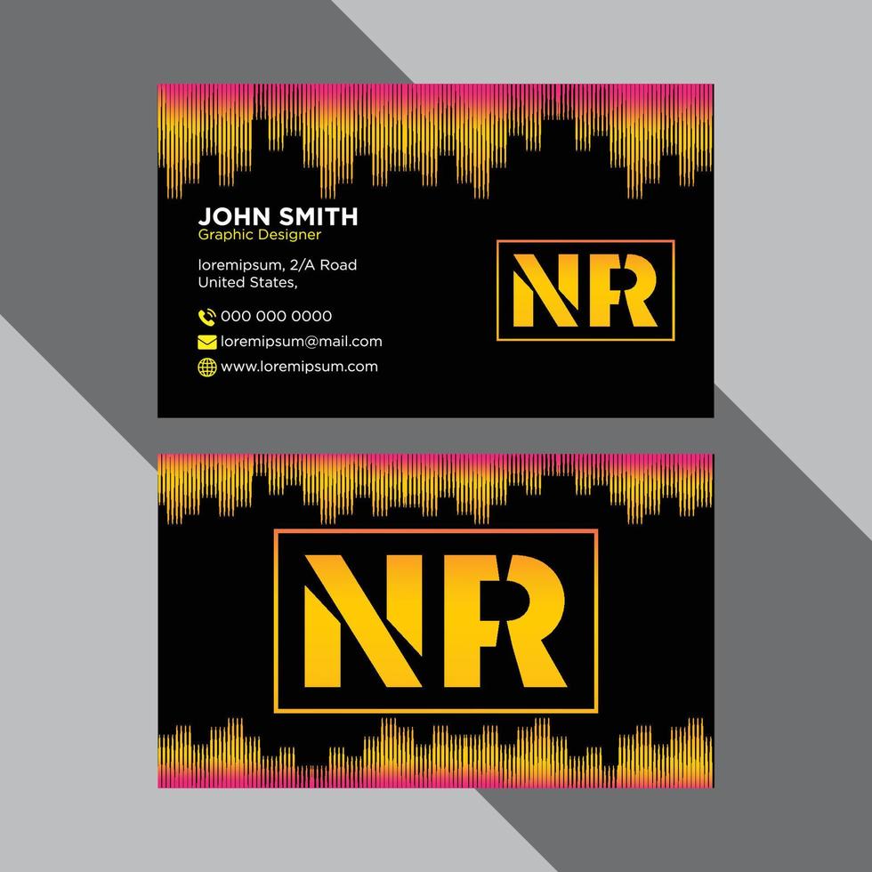 Abstract Business Card vector