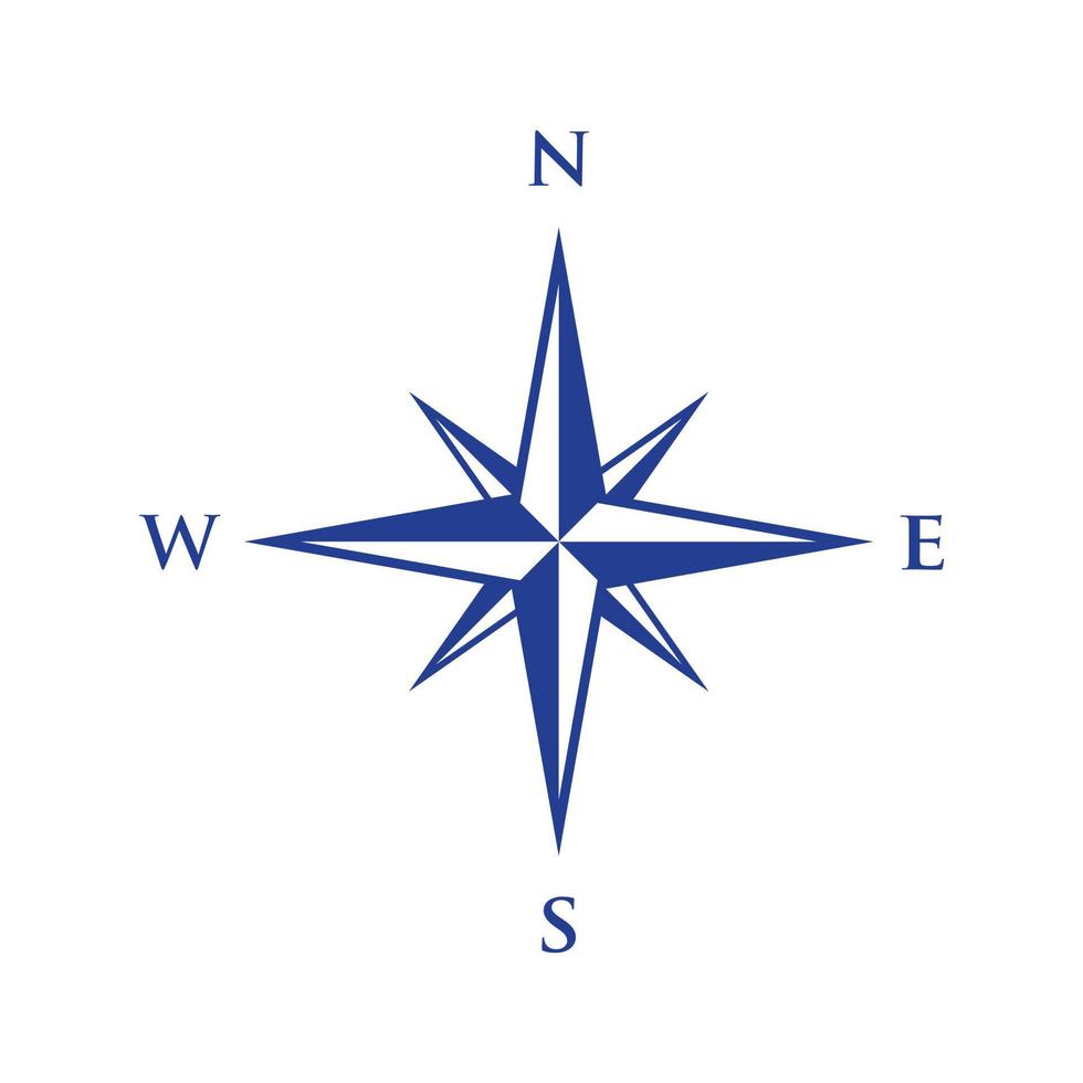 Compass. Compass icon. Compass icon vector isolated on white background. Modern compass logo design, Compass icon simple sign. Compass vector design.