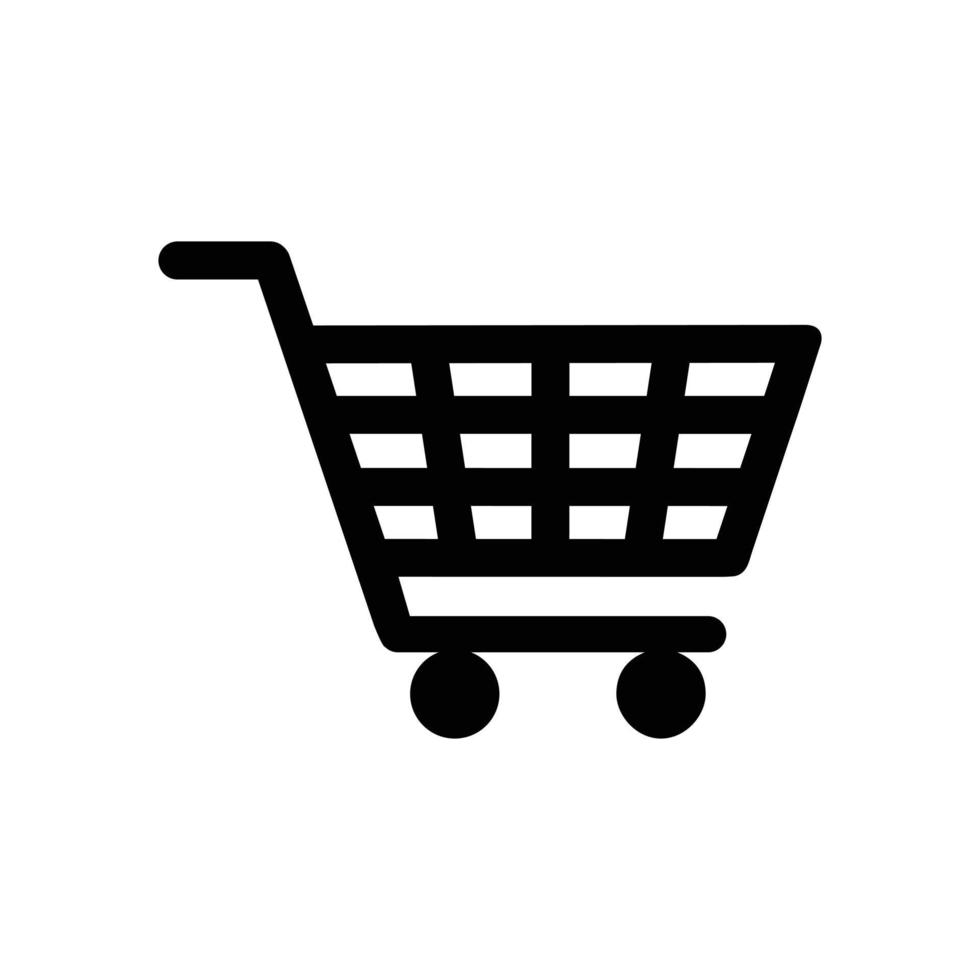 carrito de compras. icono del carrito de compras. diseño de vector de  carrito de compras. signo