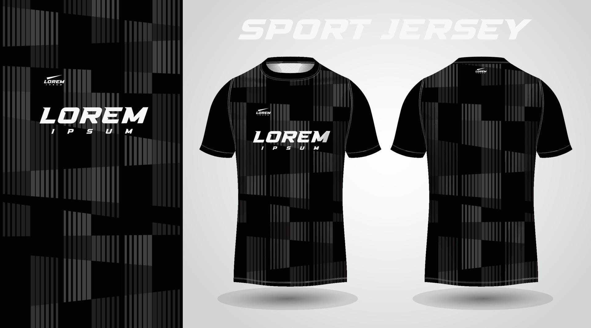 black t-shirt sport jersey design 9157935 Vector Art at Vecteezy