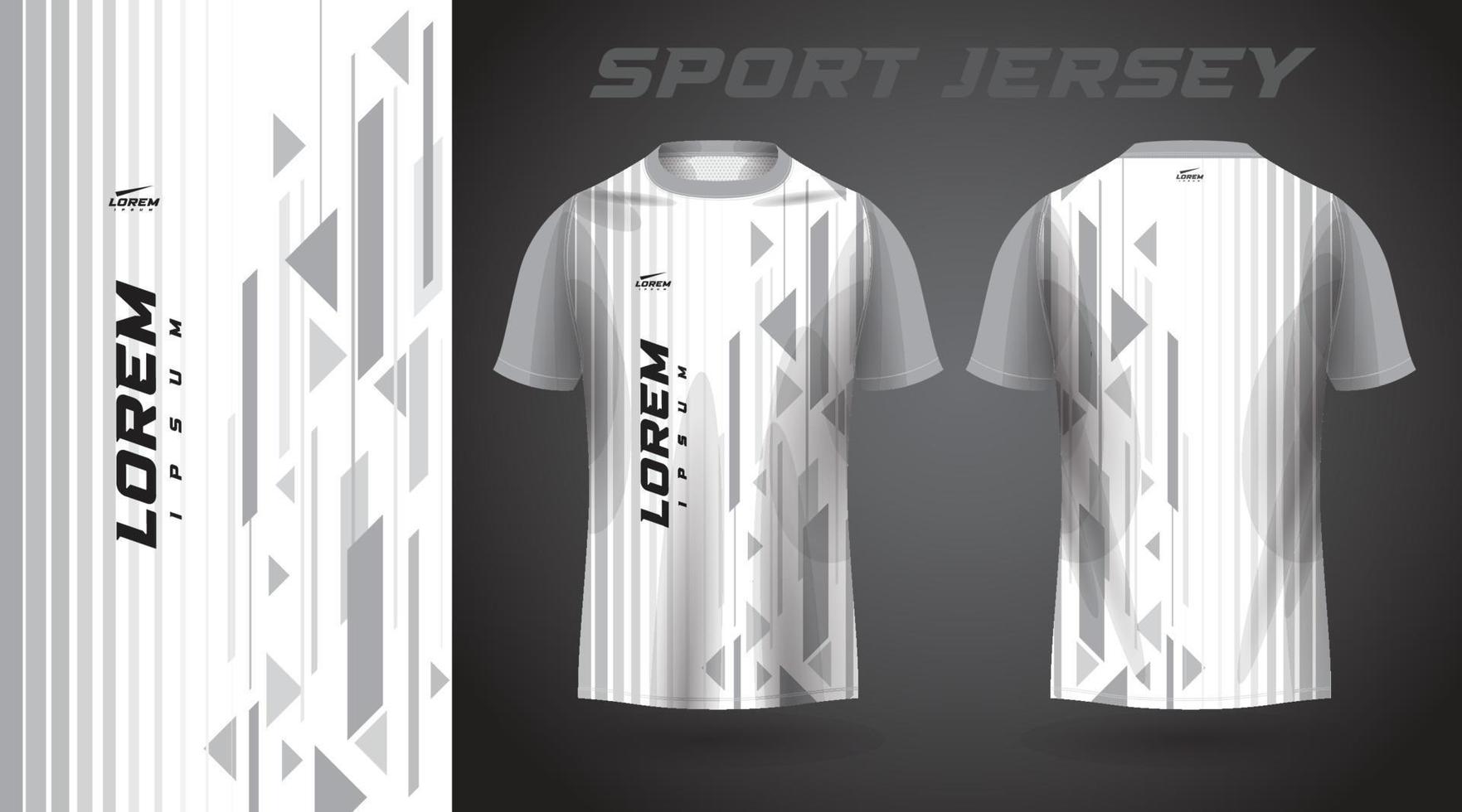 diseño de camiseta deportiva de camiseta blanca vector