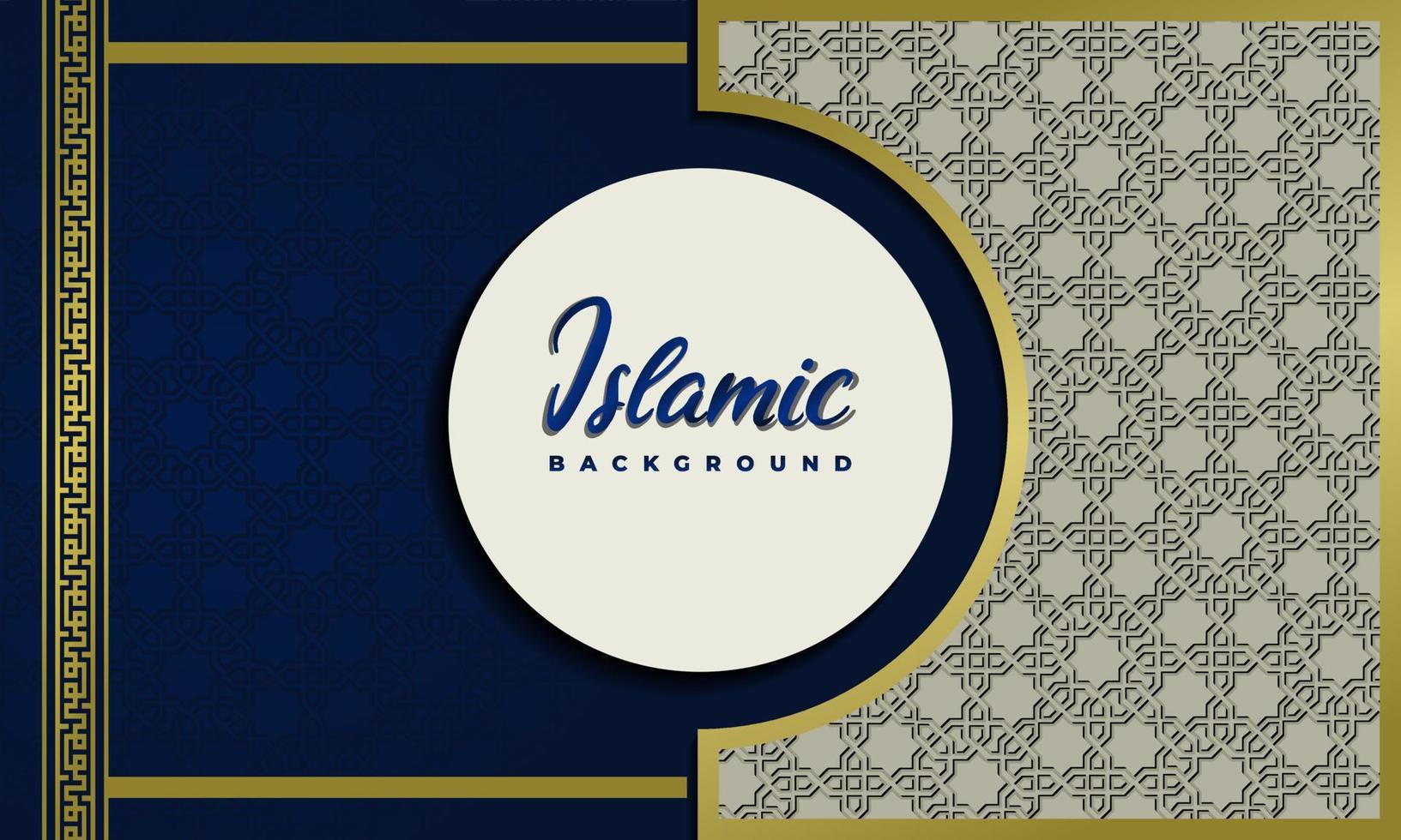 Arabic elegant luxury ornamental islamic background with islamic pattern decorative ornament vector