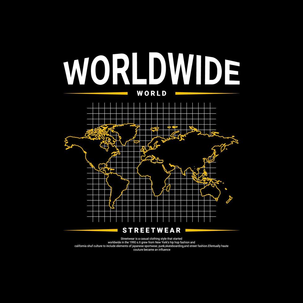 Worldwide writing design, suitable for screen printing t-shirts ...