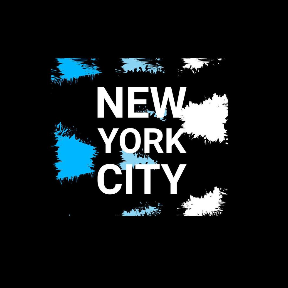 diseño de escritura de la ciudad de nueva york, adecuado para serigrafía de camisetas, ropa, chaquetas y otros vector