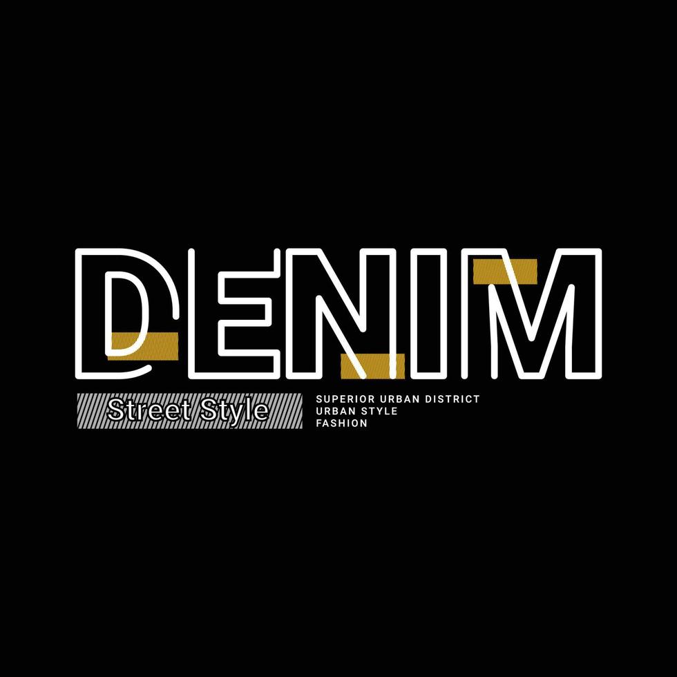 Denim writing design, suitable for screen printing t-shirts, clothes, jackets and others vector