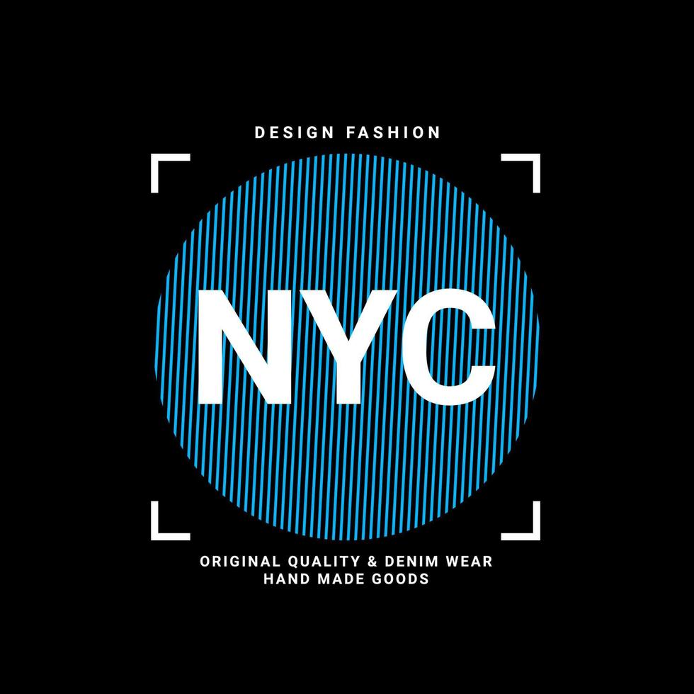 New york city writing design, suitable for screen printing t-shirts, clothes, jackets and others vector