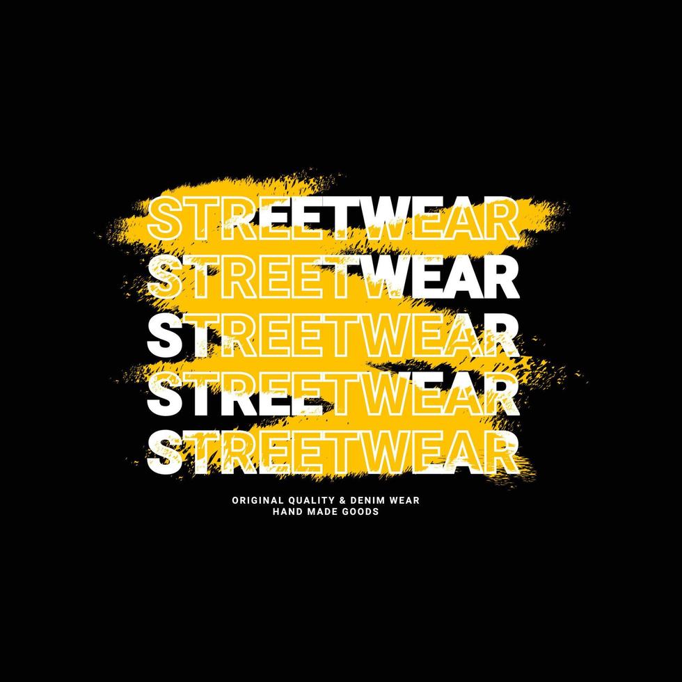 Streetwear t-shirt design, suitable for screen printing, jackets and others vector