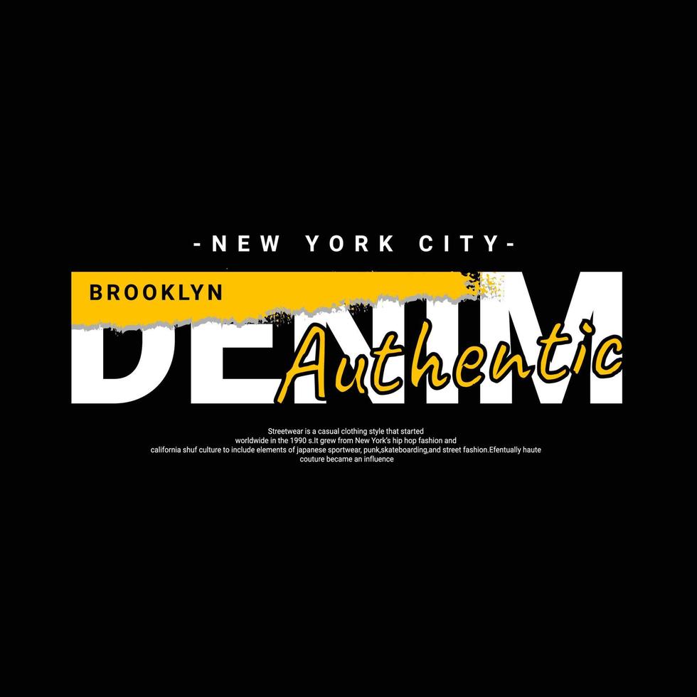 Denim writing design, suitable for screen printing t-shirts, clothes, jackets and others vector