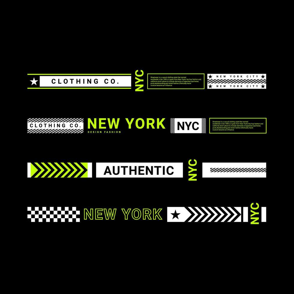 simple city slogan strip design, perfect for designing screen printing, t-shirts, hoodies, jackets and more vector