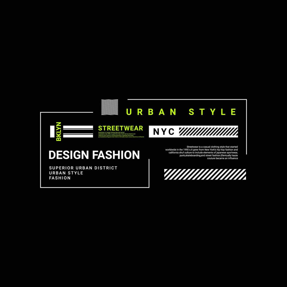 Streetwear t-shirt design, suitable for screen printing, jackets and others vector