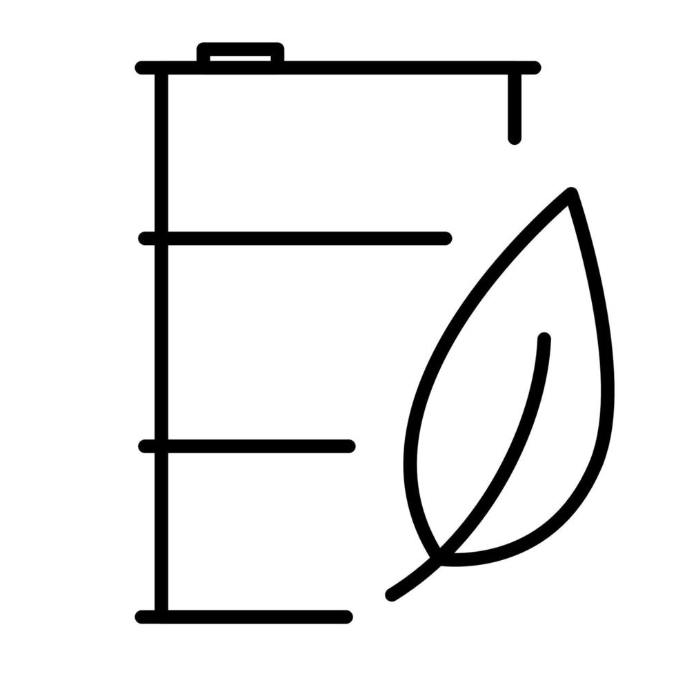 bote de biocombustible y barril de aceite. concepto de biocombustible ecológico. industria ecológica, símbolo de energía alternativa vector