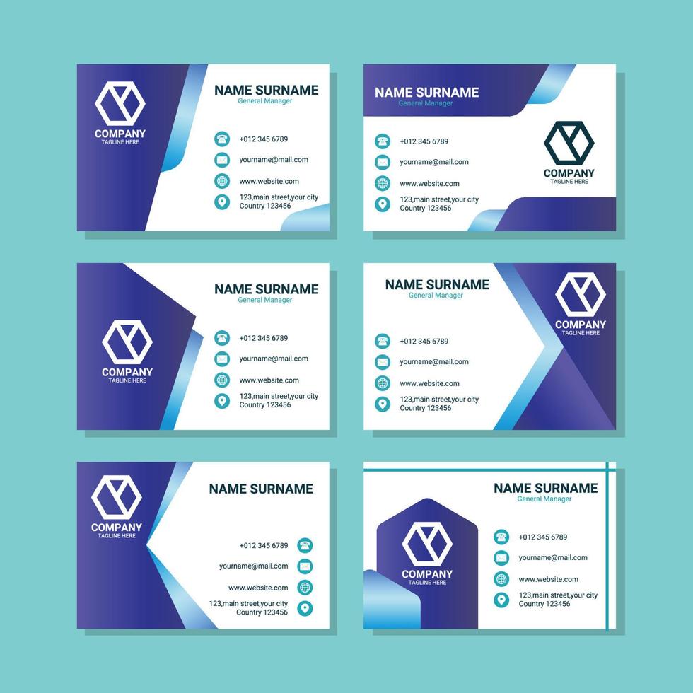 Business Formal Card Collection vector