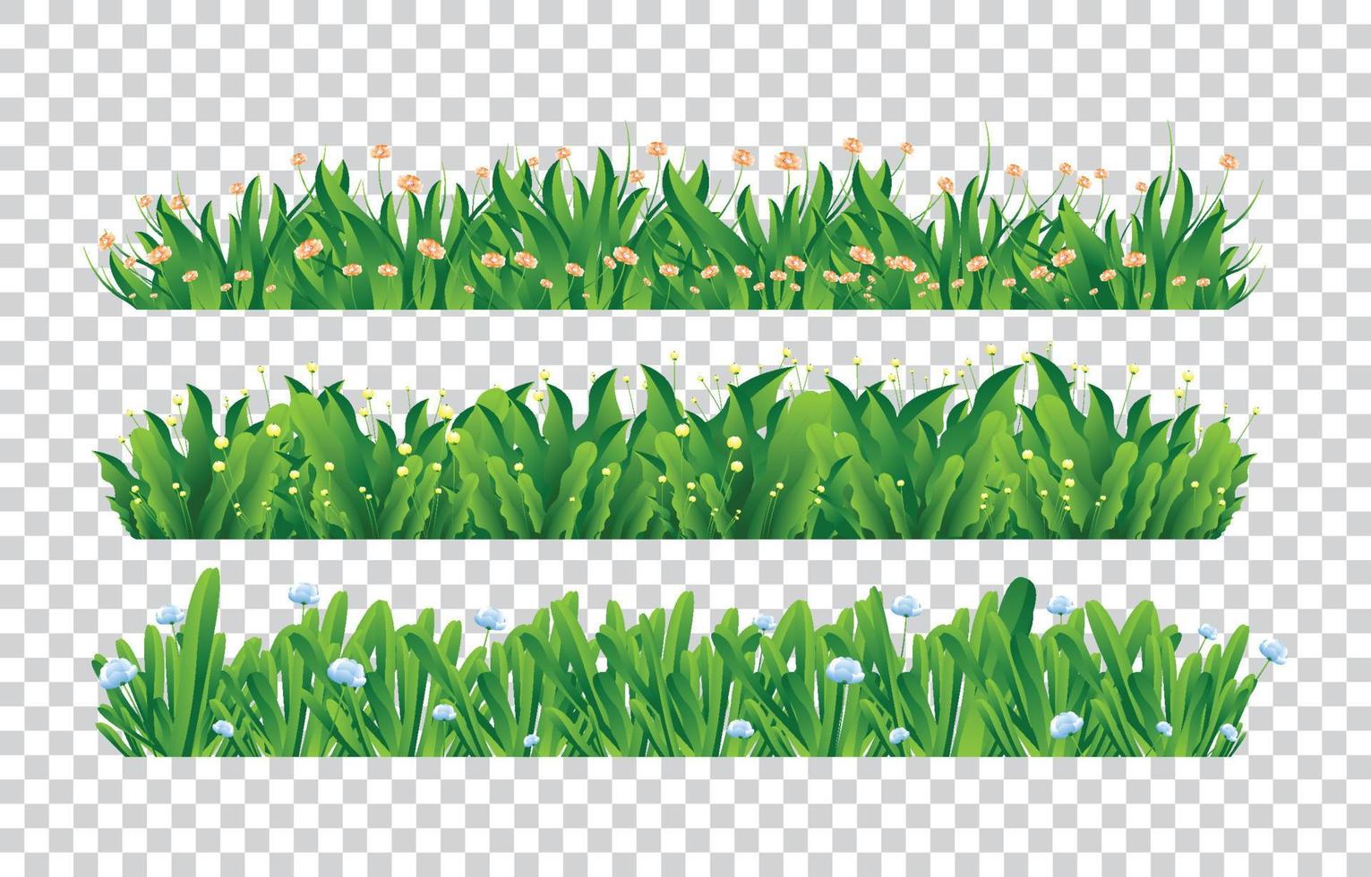 Grass Elements Concept vector