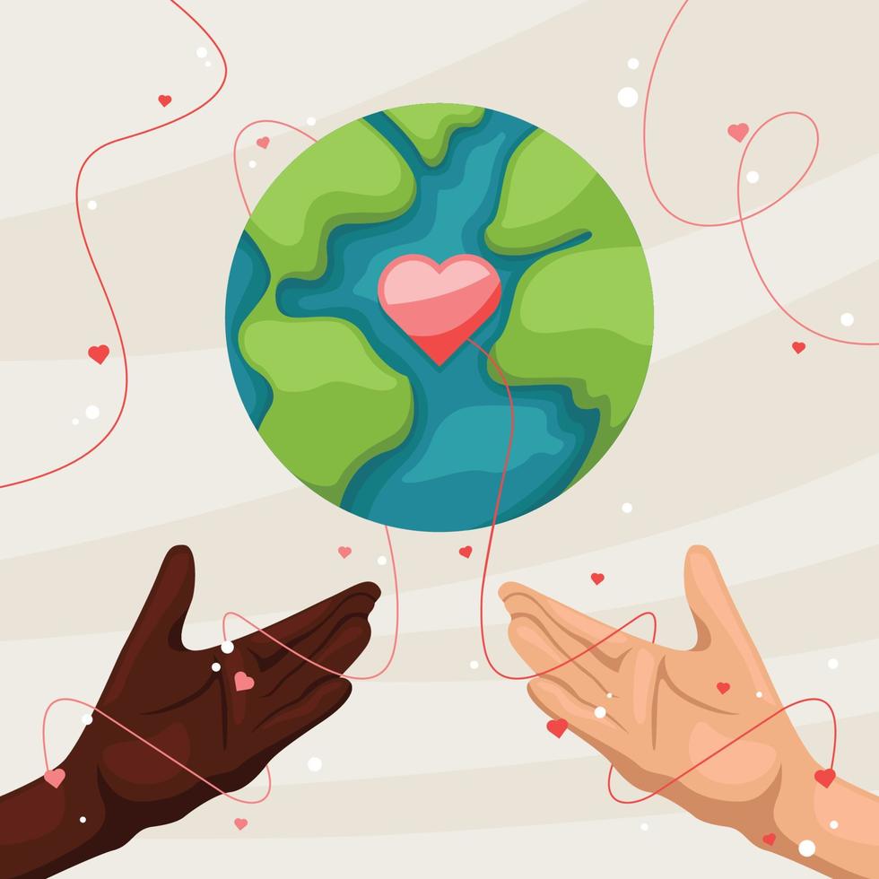 World Humanitarian Day Background vector