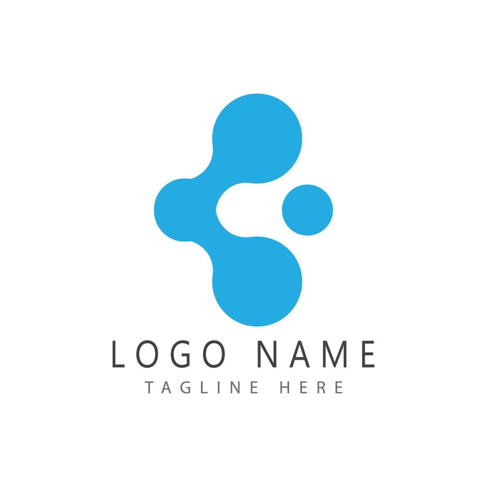 Molecule symbol logo template vector illustration design