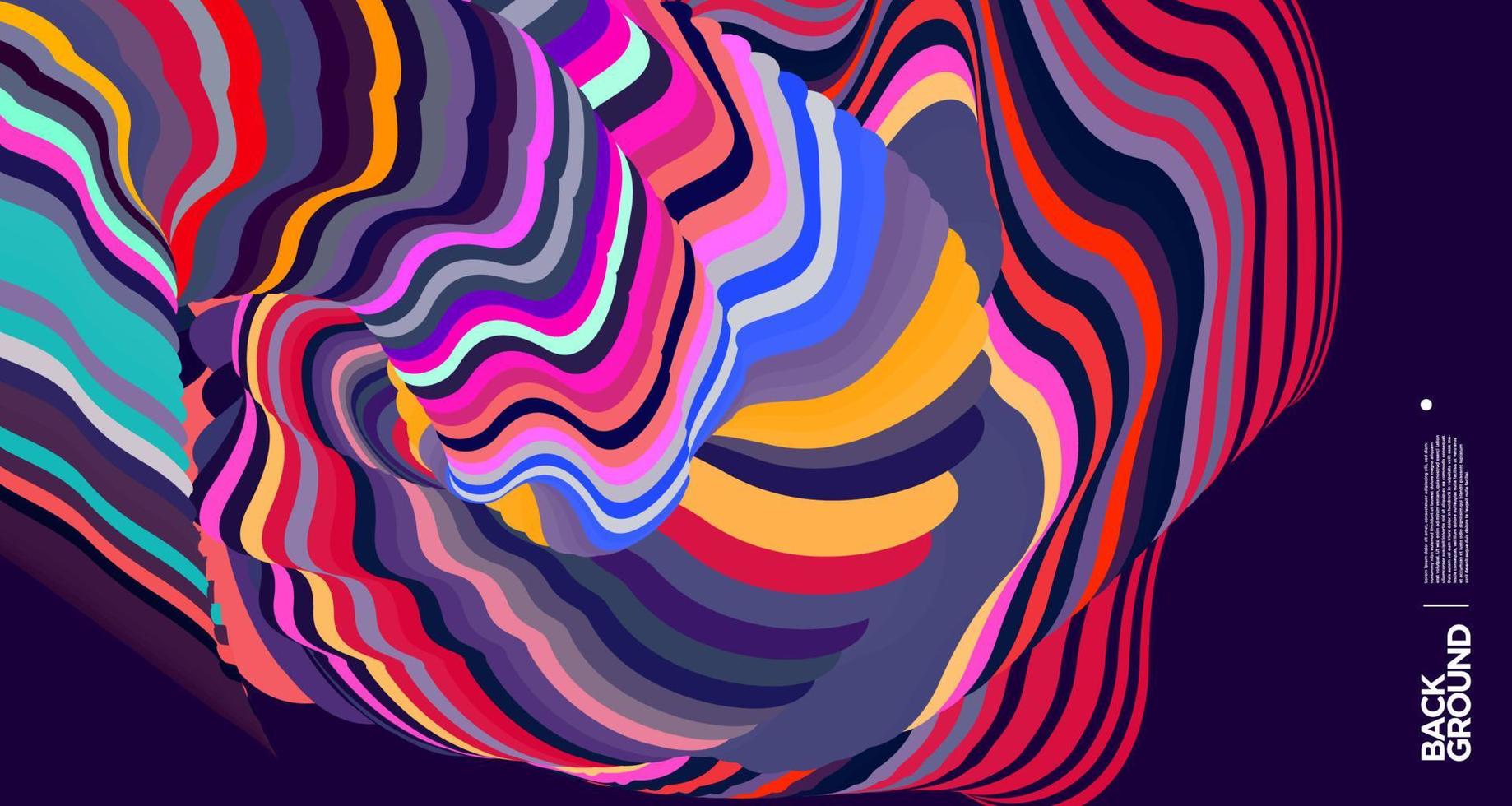 Vector colorful abstract fluid background for banner template