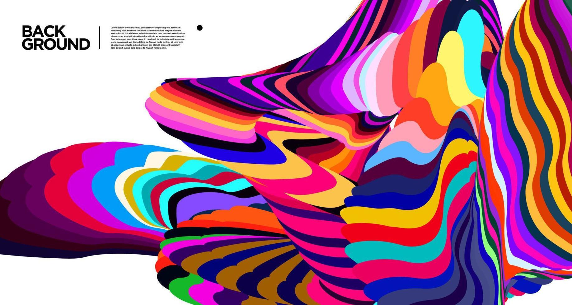 Vector colorful abstract fluid background for banner template