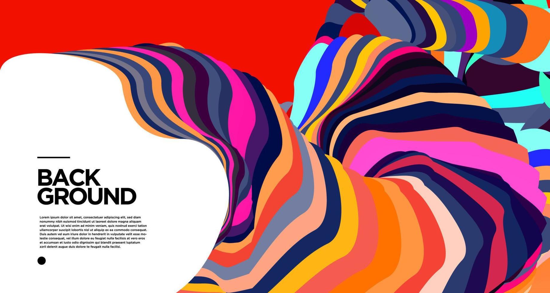 Vector colorful abstract fluid background for banner template