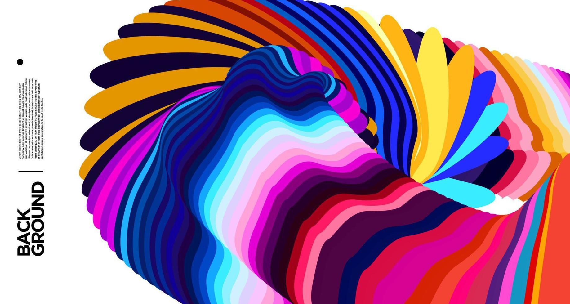 Vector colorful abstract fluid background for banner template