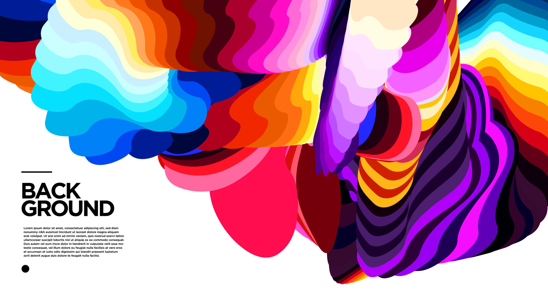 Vector colorful abstract fluid background for banner template 9159270 ...