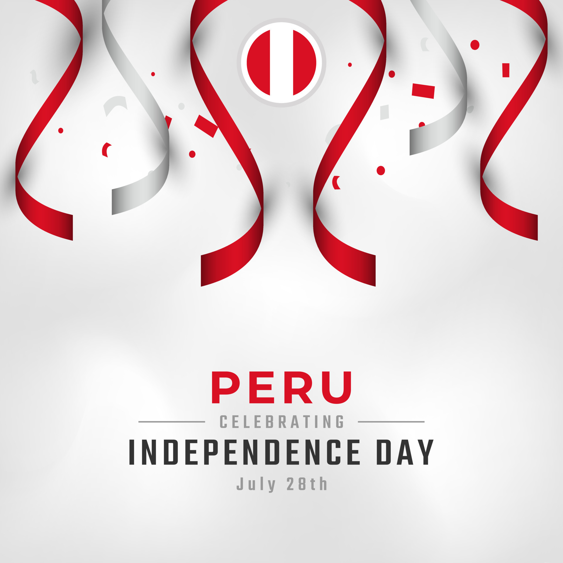 feliz día de la independencia de perú 28 de julio celebración