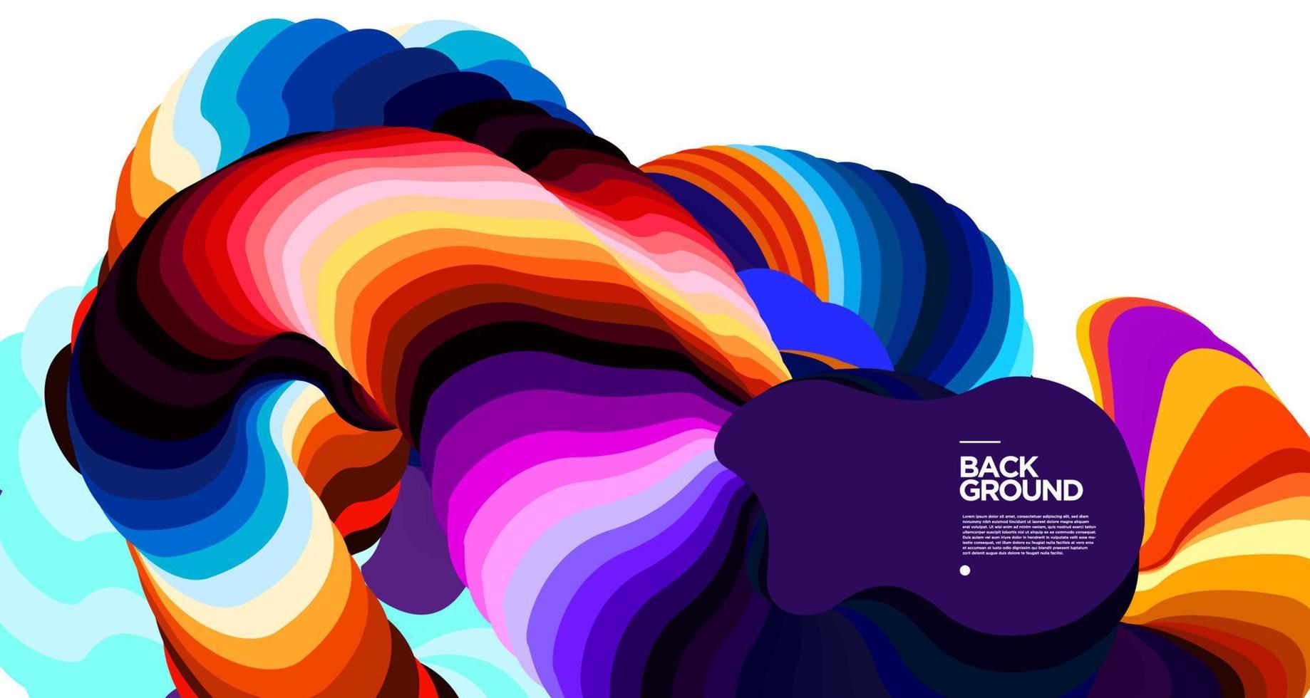 Vector colorful abstract fluid background for banner template