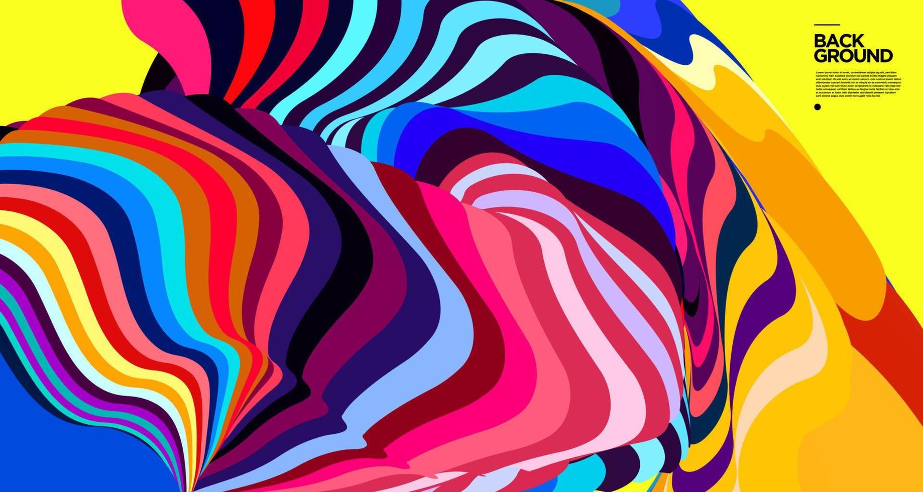 Vector colorful abstract fluid background for banner template