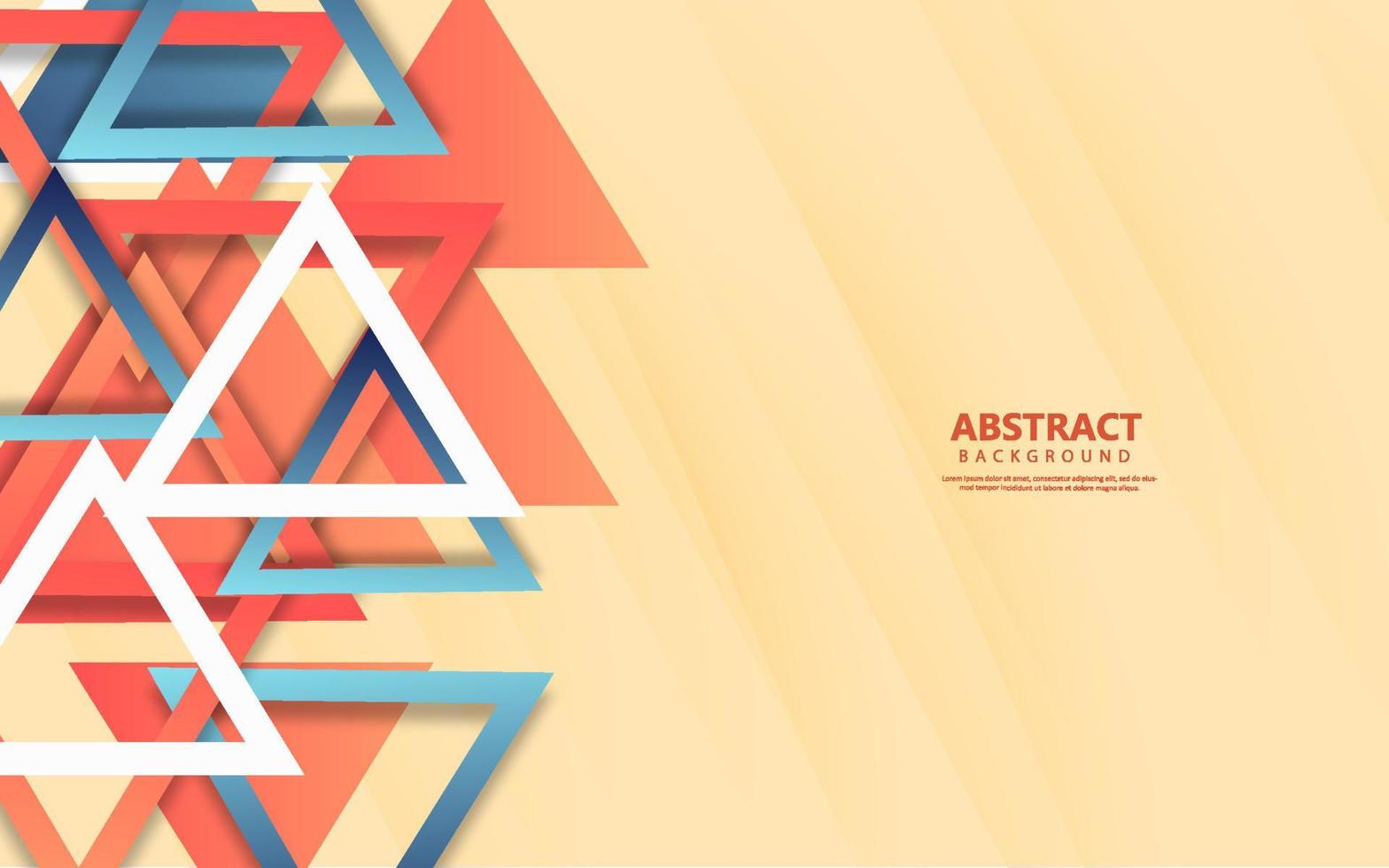 Abstract triangle overlap layer background vector