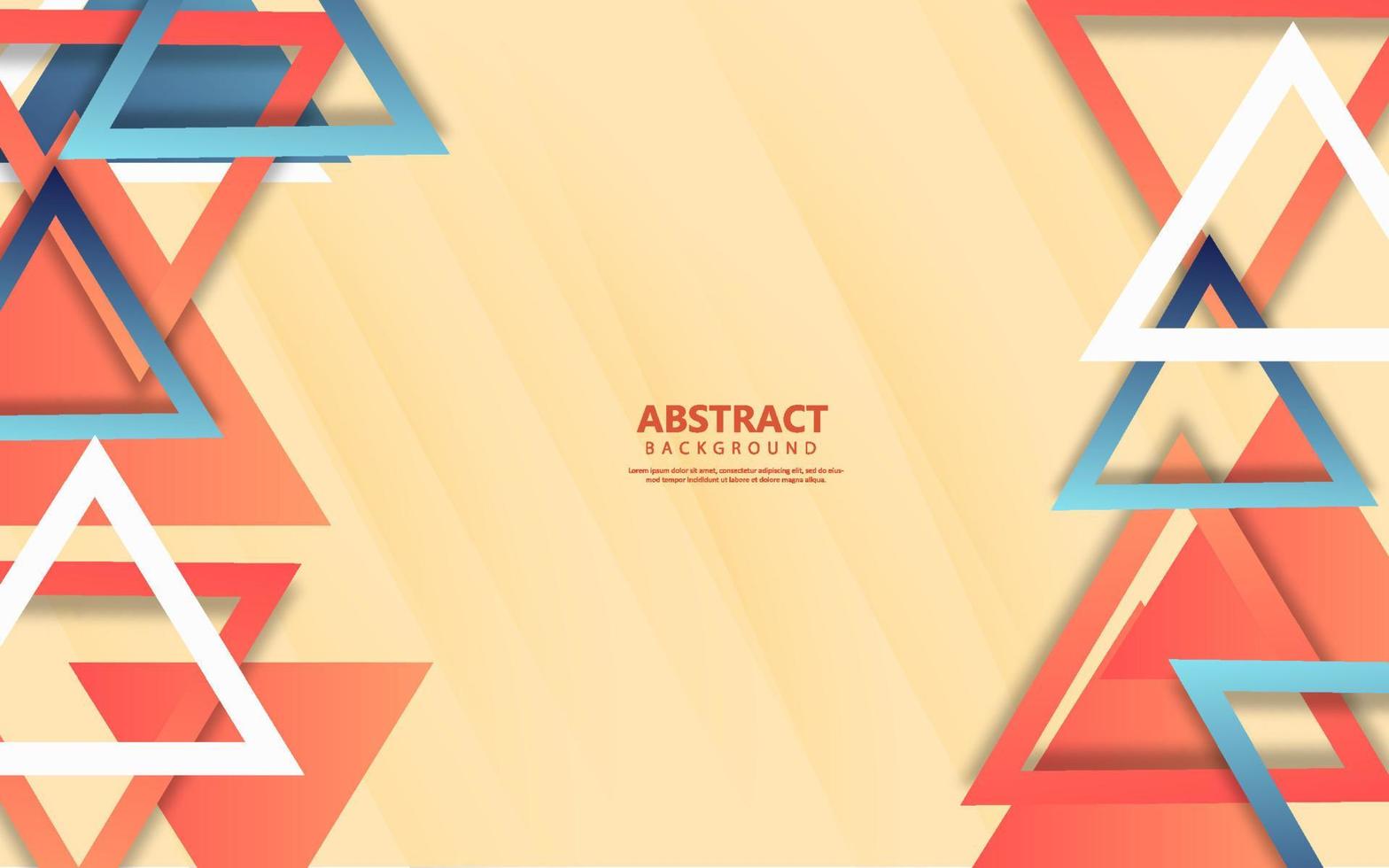 Abstract triangle overlap layer background vector