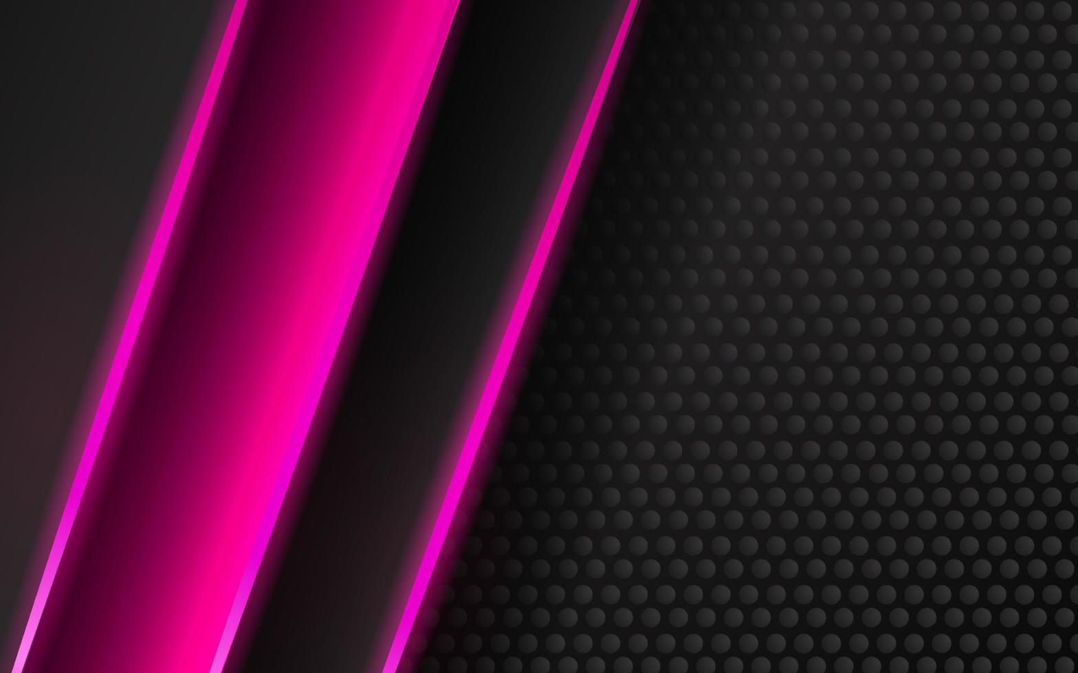 Abstract modern technology pink color neon background vector