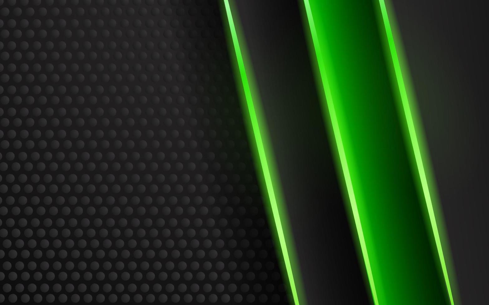 Abstract technology green neon light background vector