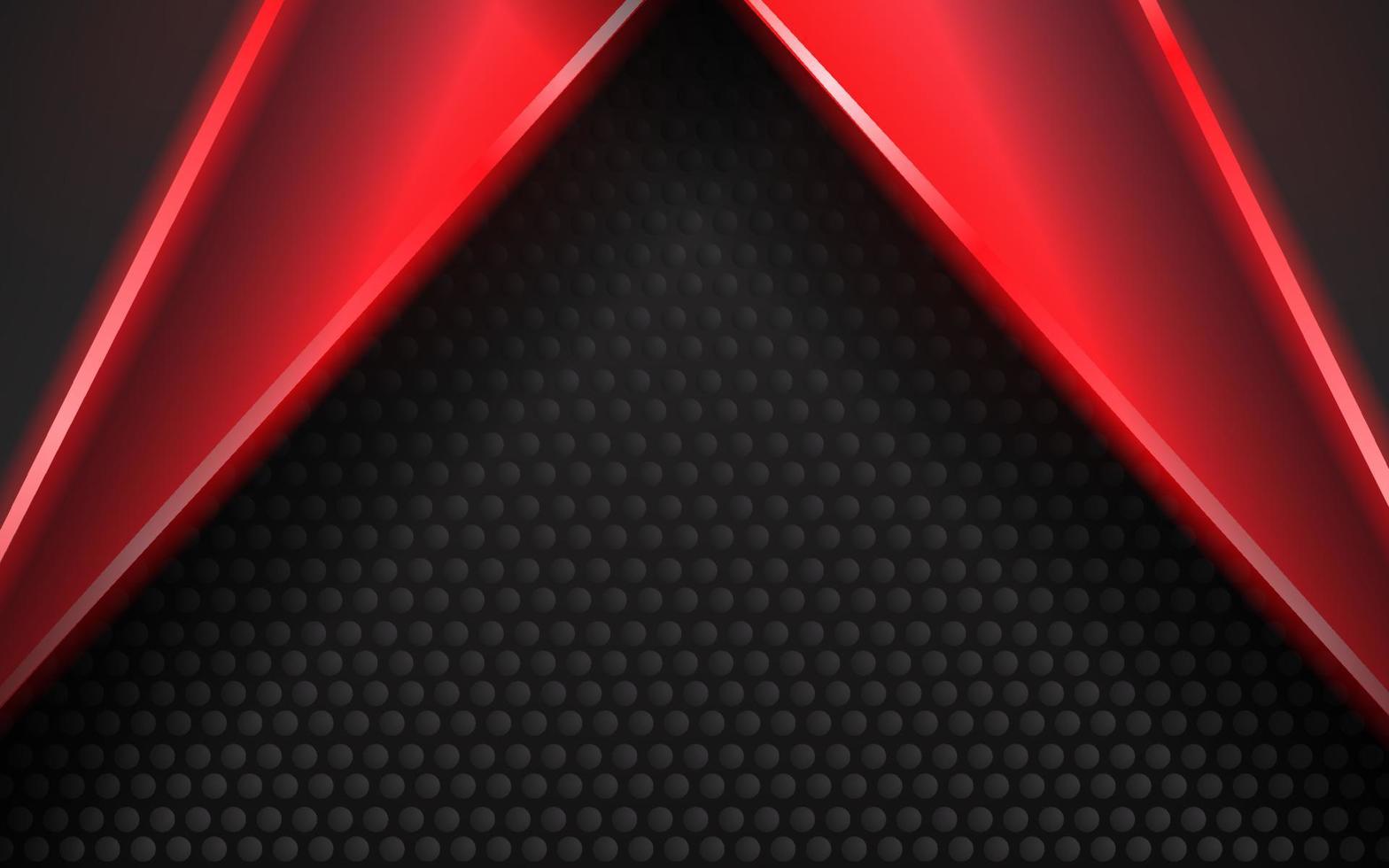 fondo de luz de neón rojo de tecnología moderna abstracta vector