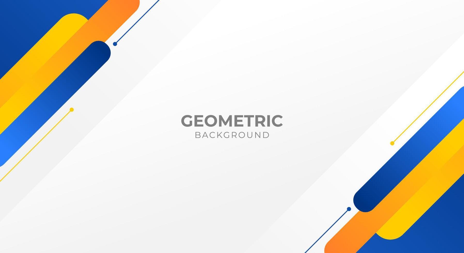 white background with geometric blue orange shape 9159833 Vector Art at