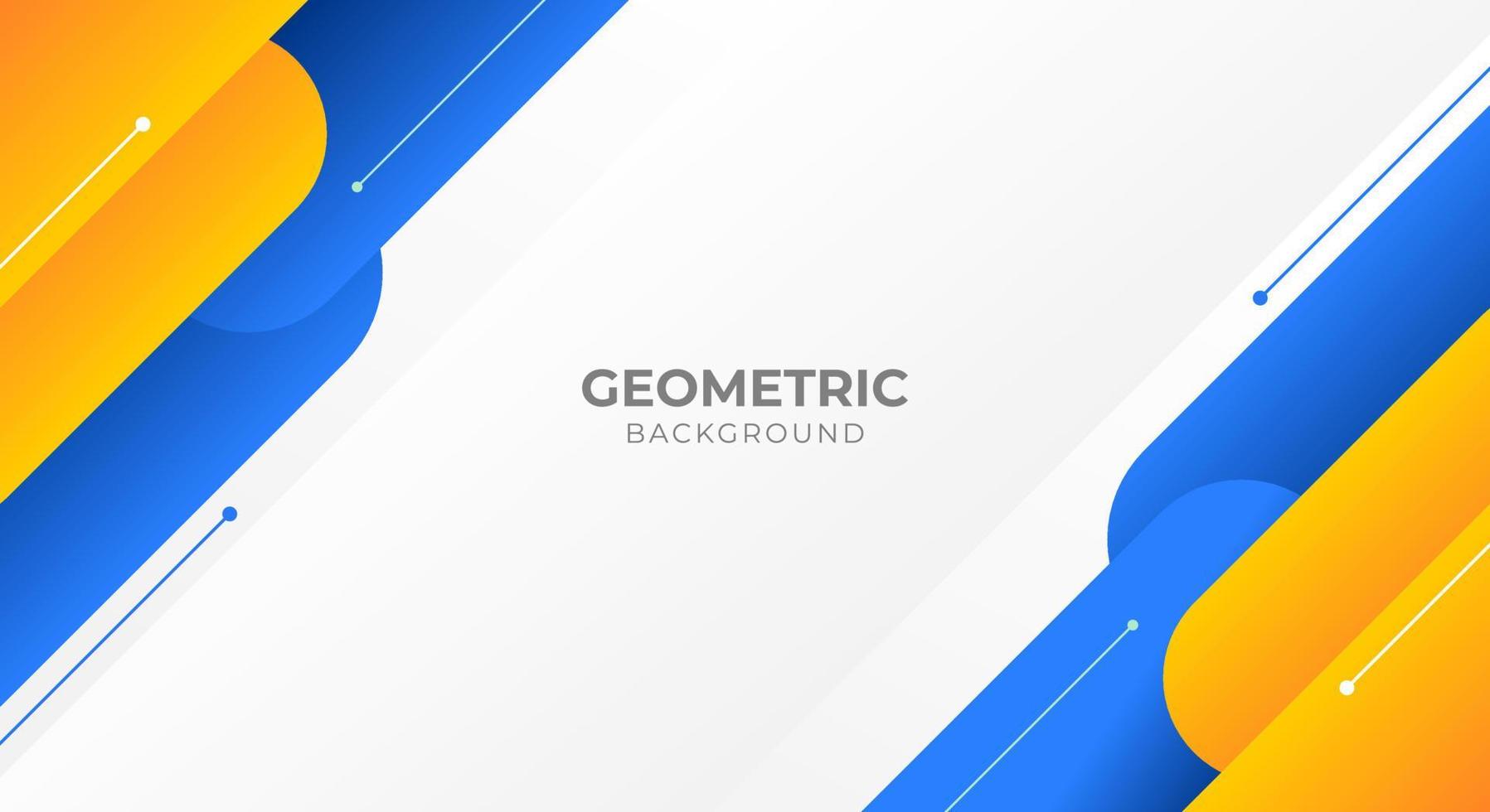 white background with geometric blue orange shape 9159839 Vector Art at