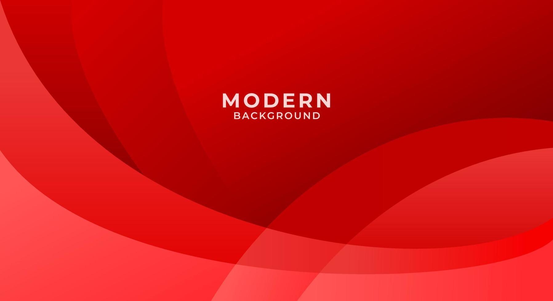 fondo de banner rojo curva moderna vector