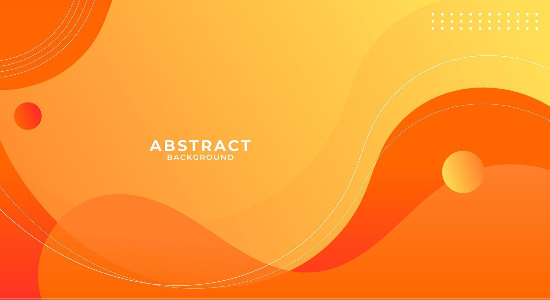 orange gradient wavy background vector