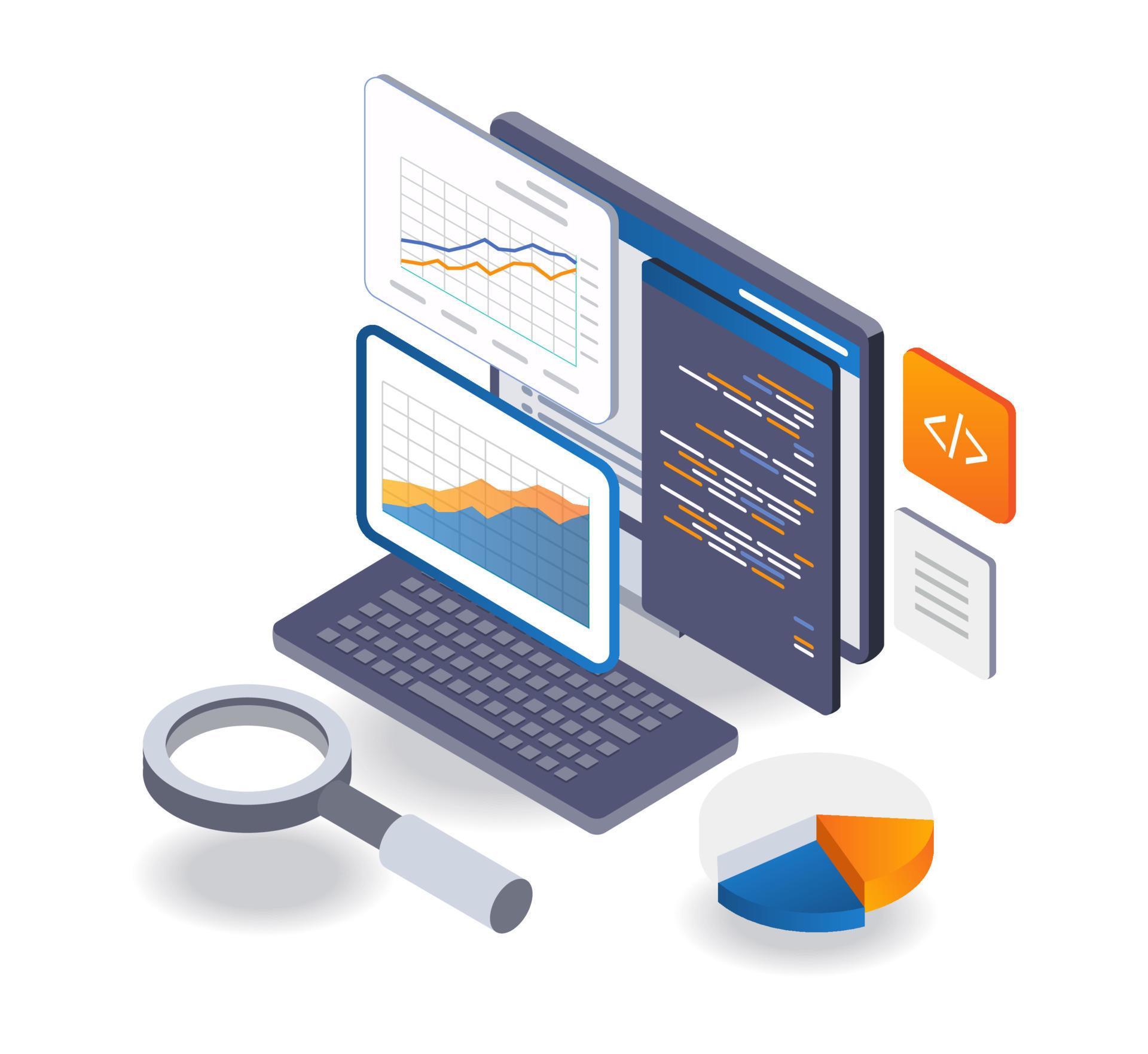 System programmer data analyst 9160064 Vector Art at Vecteezy