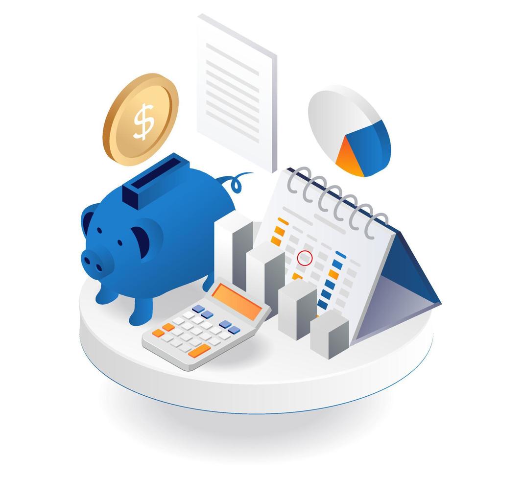Income saved every month vector
