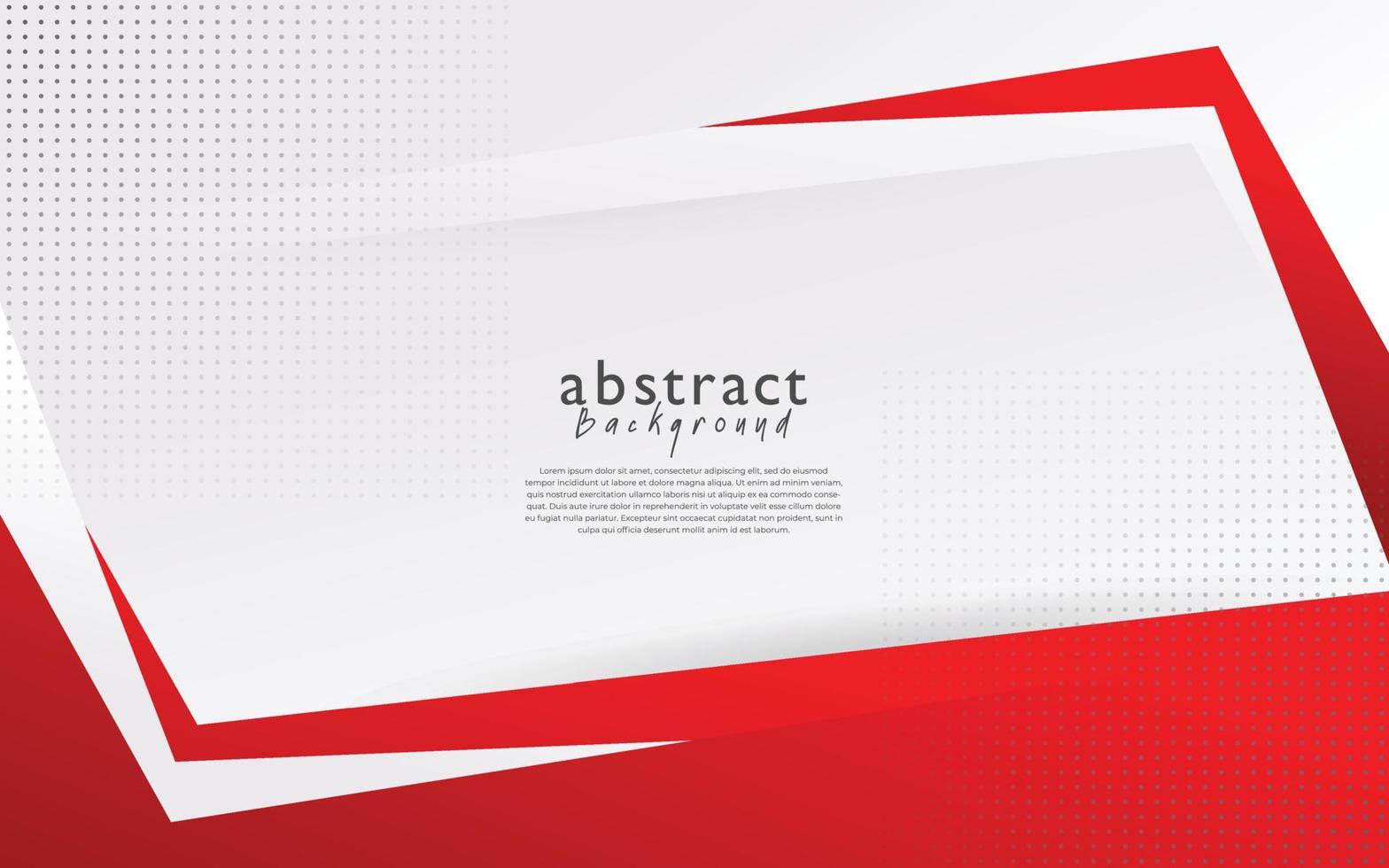 diseño de fondo abstracto moderno blanco rojo vector