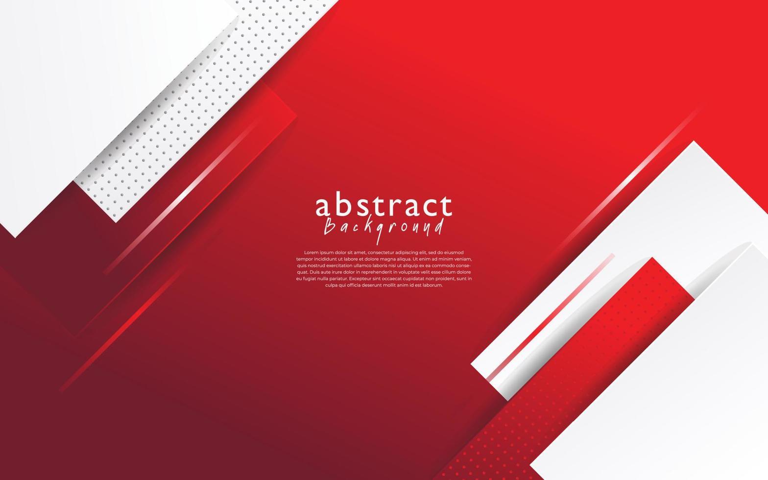 red white modern abstract background design vector