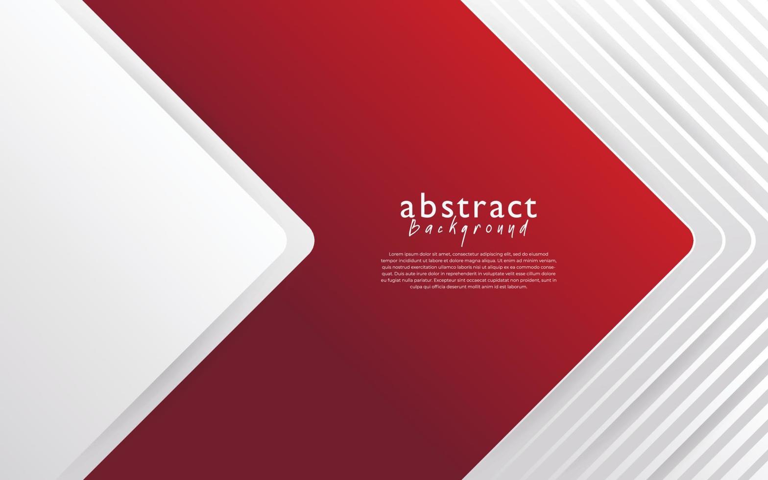 red white modern abstract background design vector