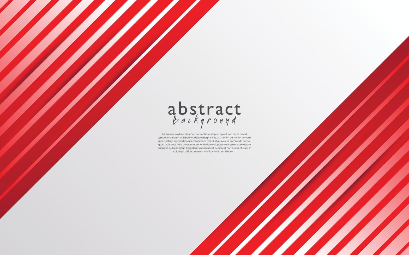 diseño de fondo abstracto moderno blanco rojo vector