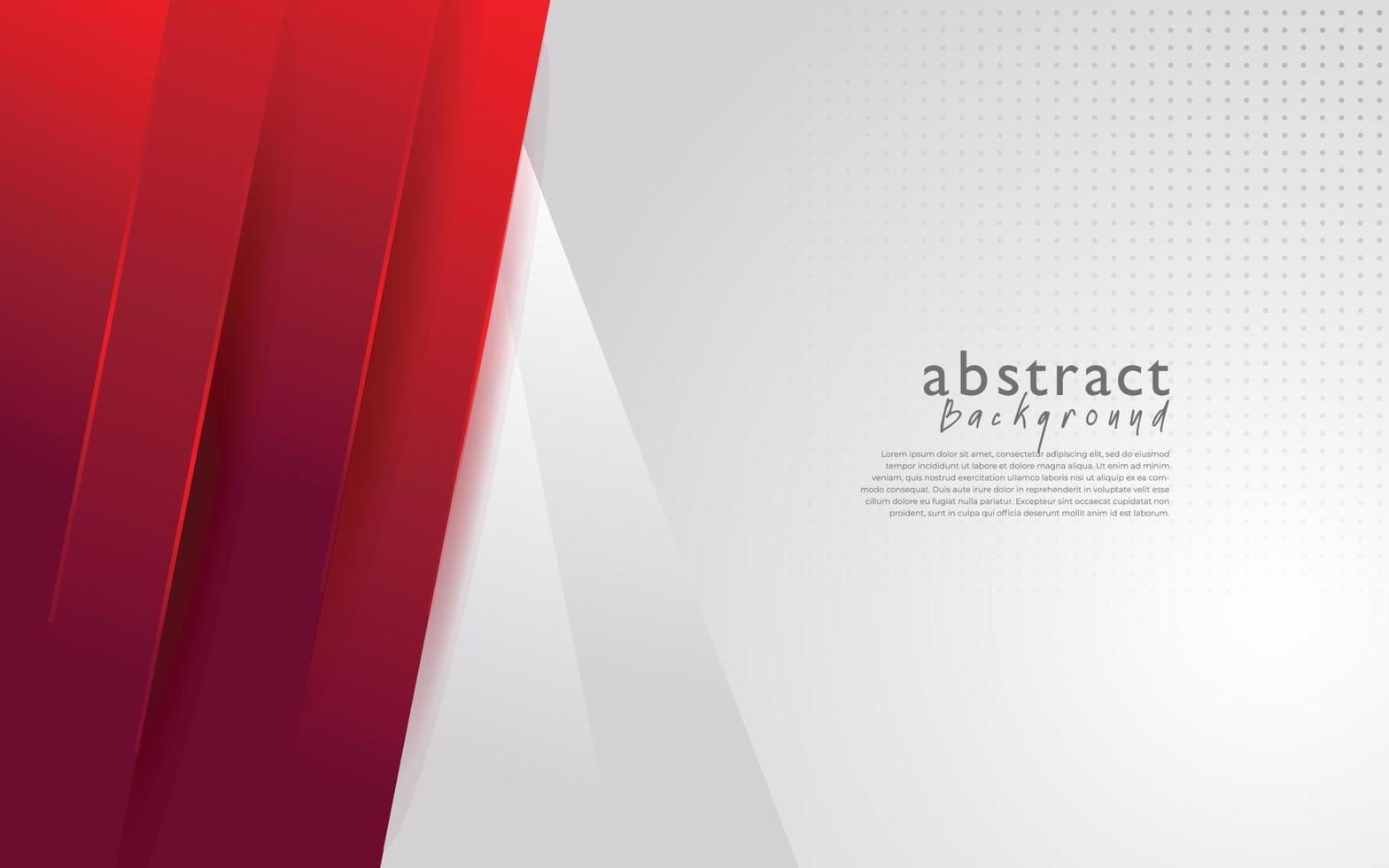 red white modern abstract background design vector