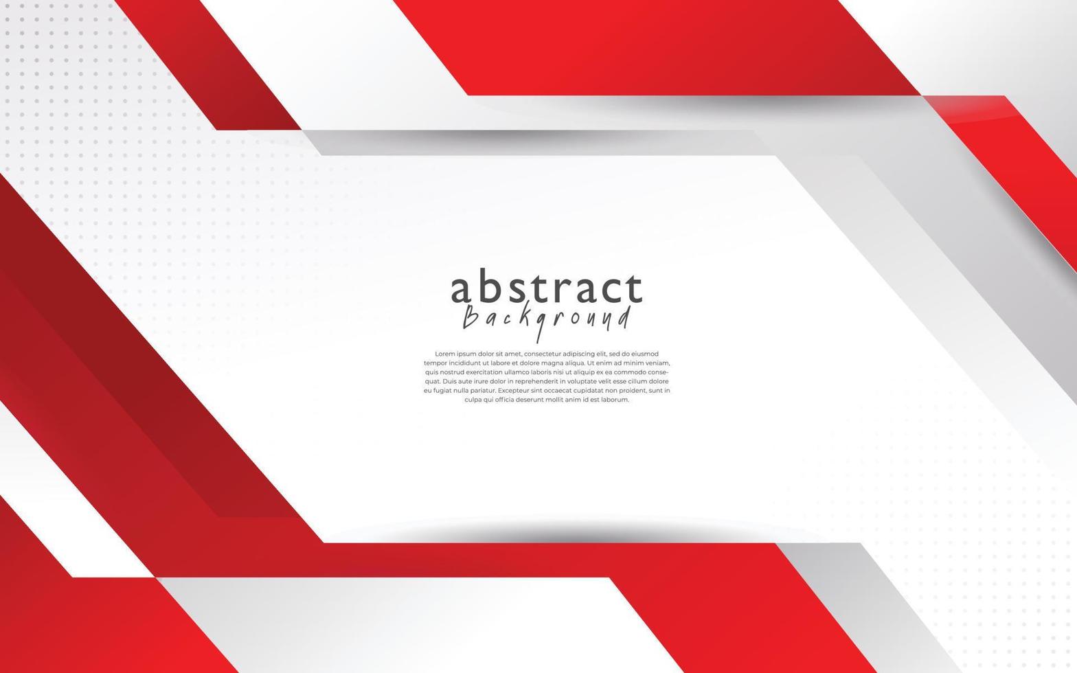 red white modern abstract background design vector