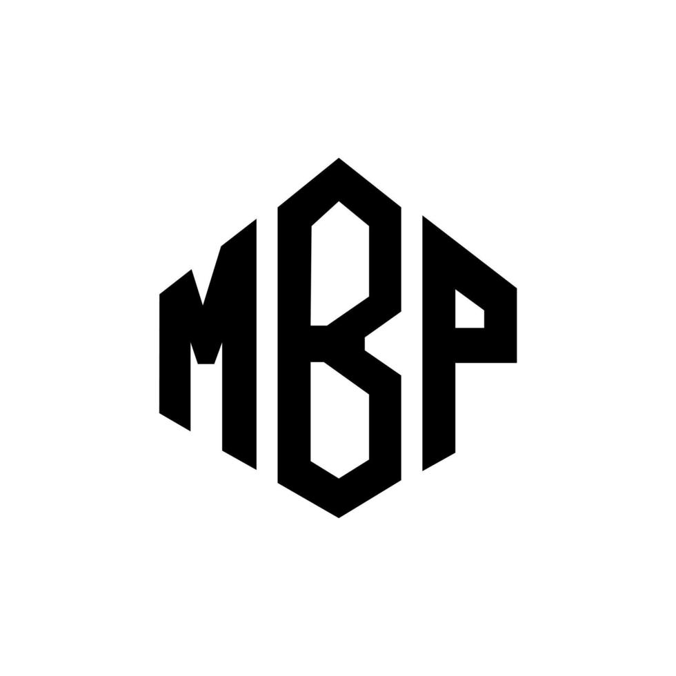 MBP letter logo design with polygon shape. MBP polygon and cube shape ...