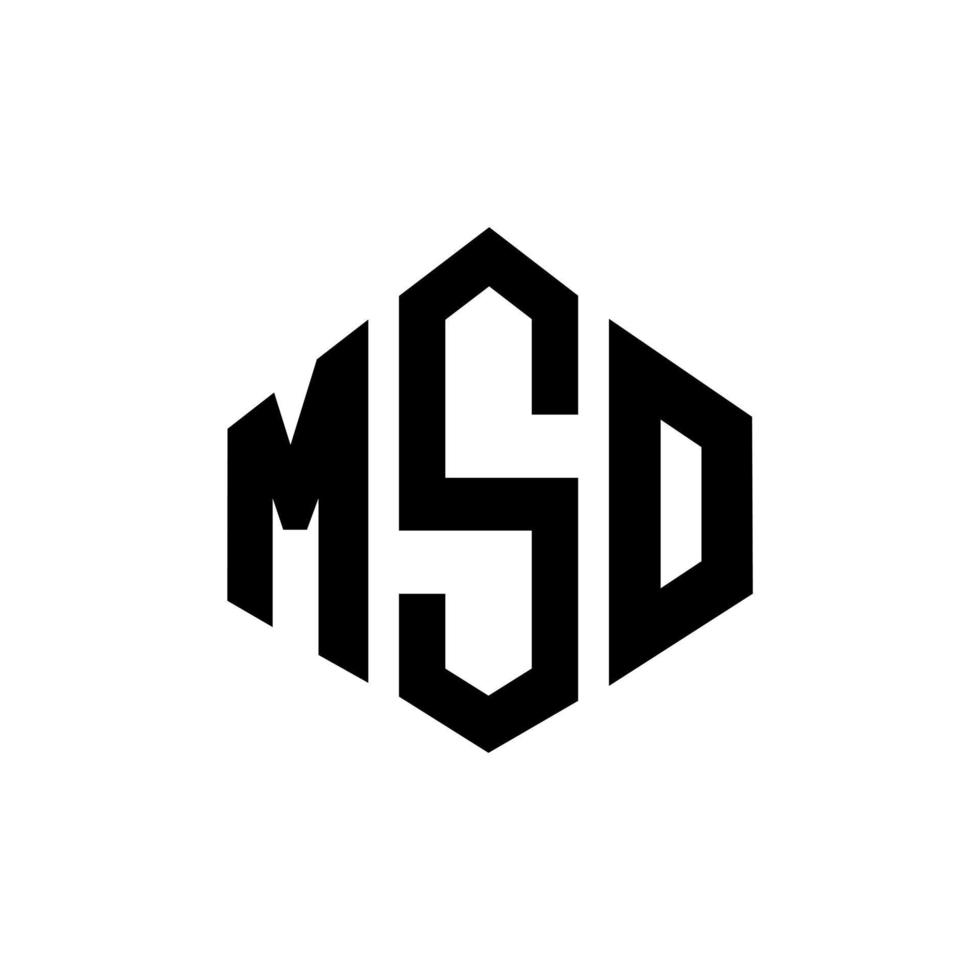 MSO letter logo design with polygon shape. MSO polygon and cube shape logo design. MSO hexagon vector logo template white and black colors. MSO monogram, business and real estate logo.