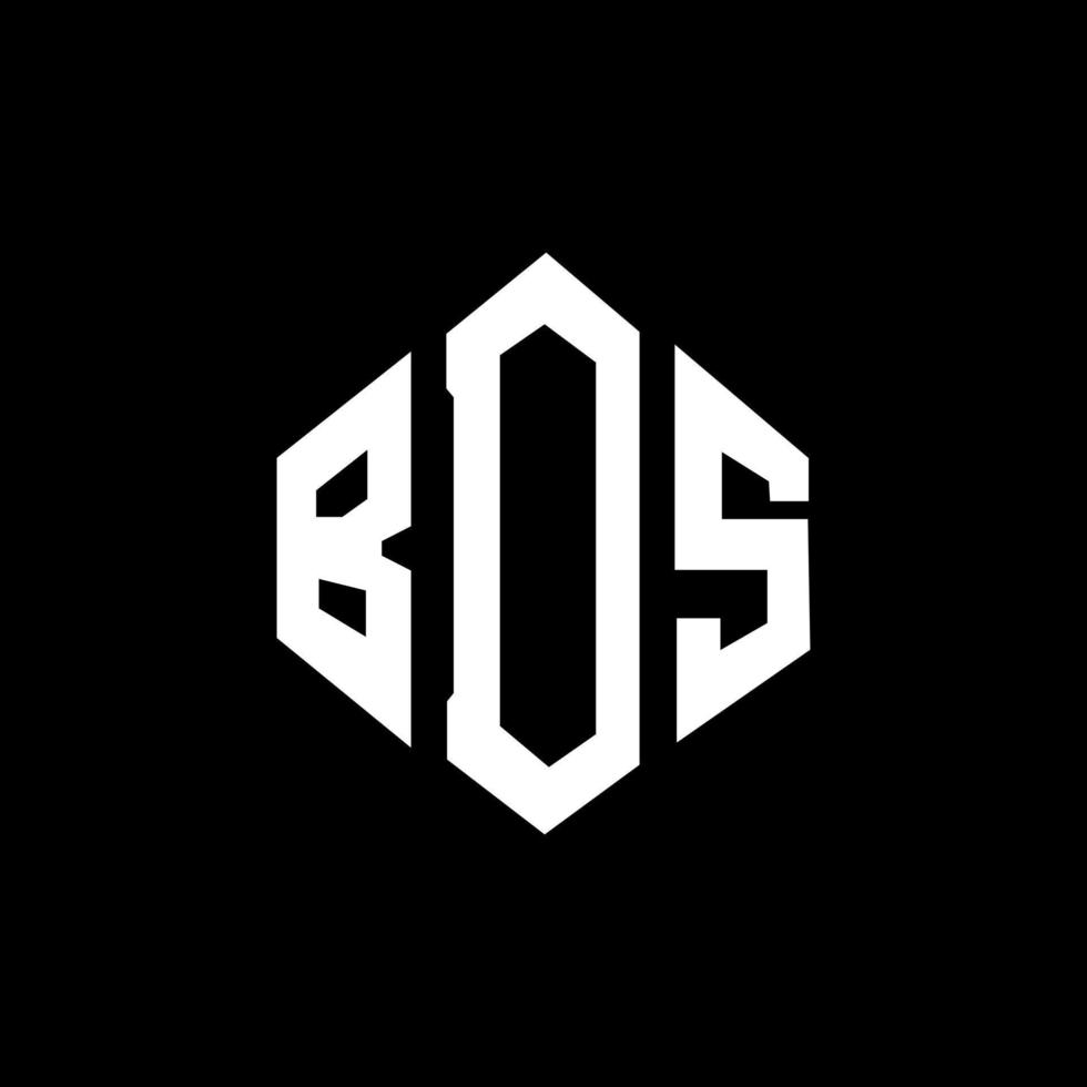 diseño de logotipo de letra bds con forma de polígono. bds polígono y diseño de logotipo en forma de cubo. bds hexagon vector logo plantilla colores blanco y negro. monograma bds, logotipo empresarial y inmobiliario.