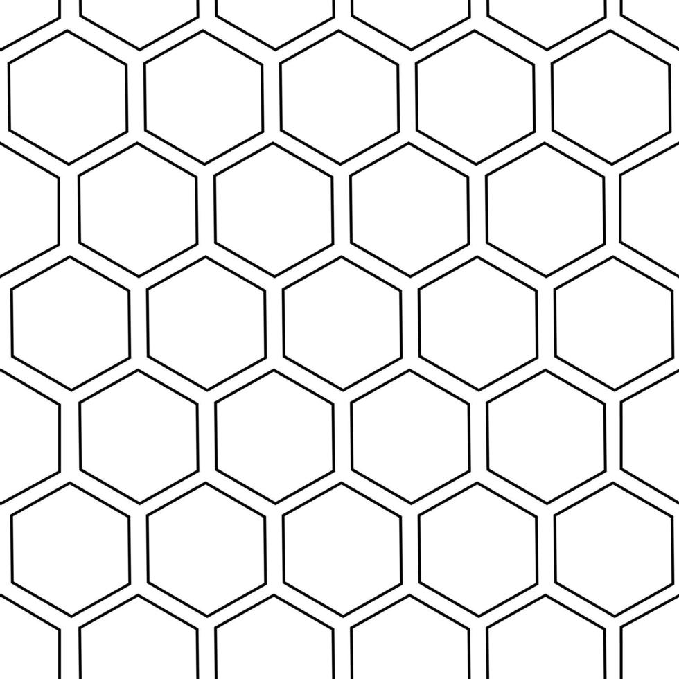 Simple black-white seamless pattern. Lines, cell, honeycombs. Minimalistic style, design for wallpaper, fabric, textile. vector